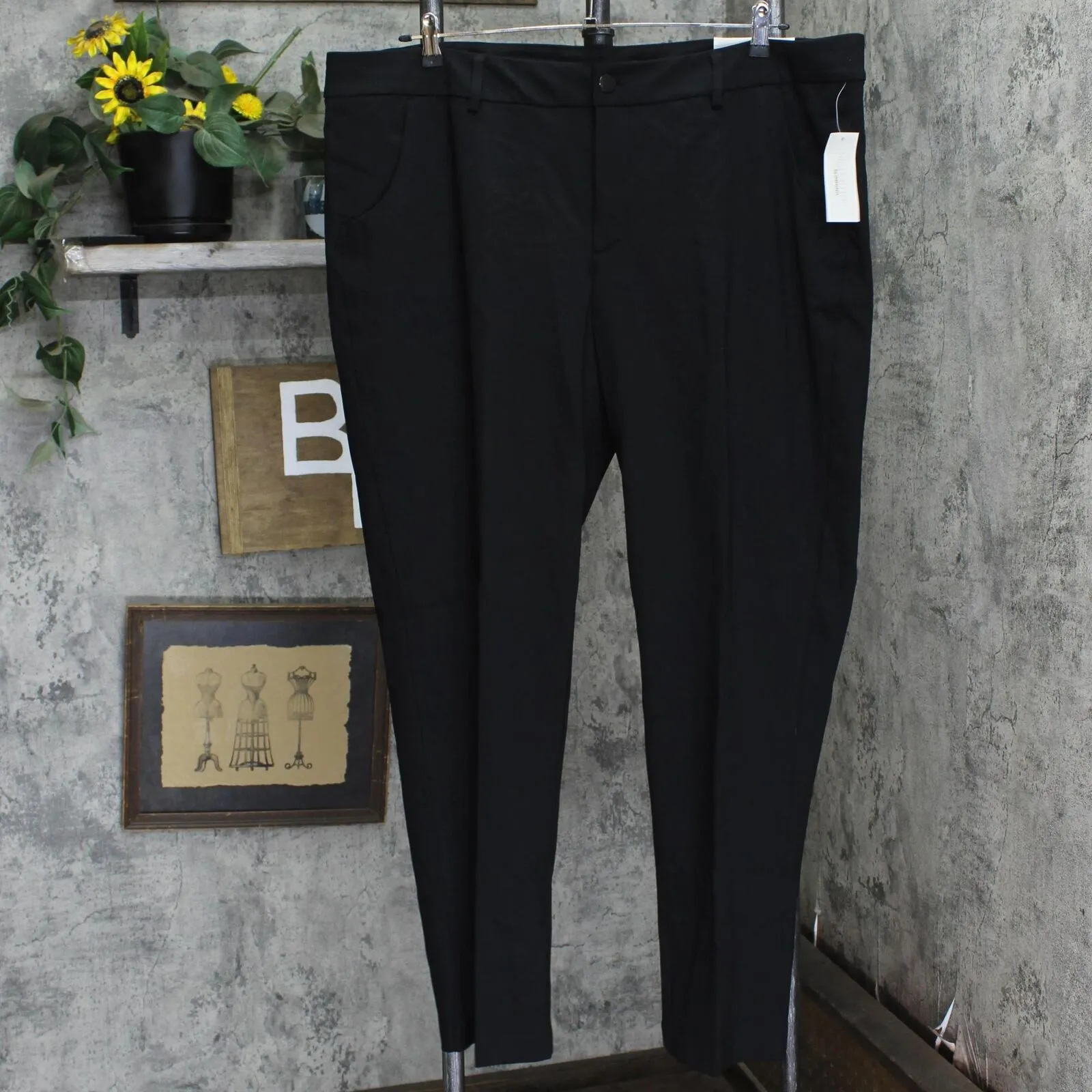 Cj Banks Womens Plus Size Tapered Shaped Fit Mid Rise Pants 5670