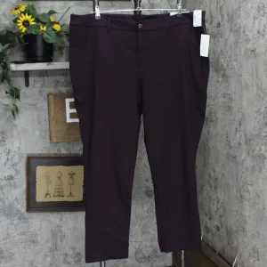 Cj Banks Womens Plus Size Tapered Shaped Fit Mid Rise Pants 5670