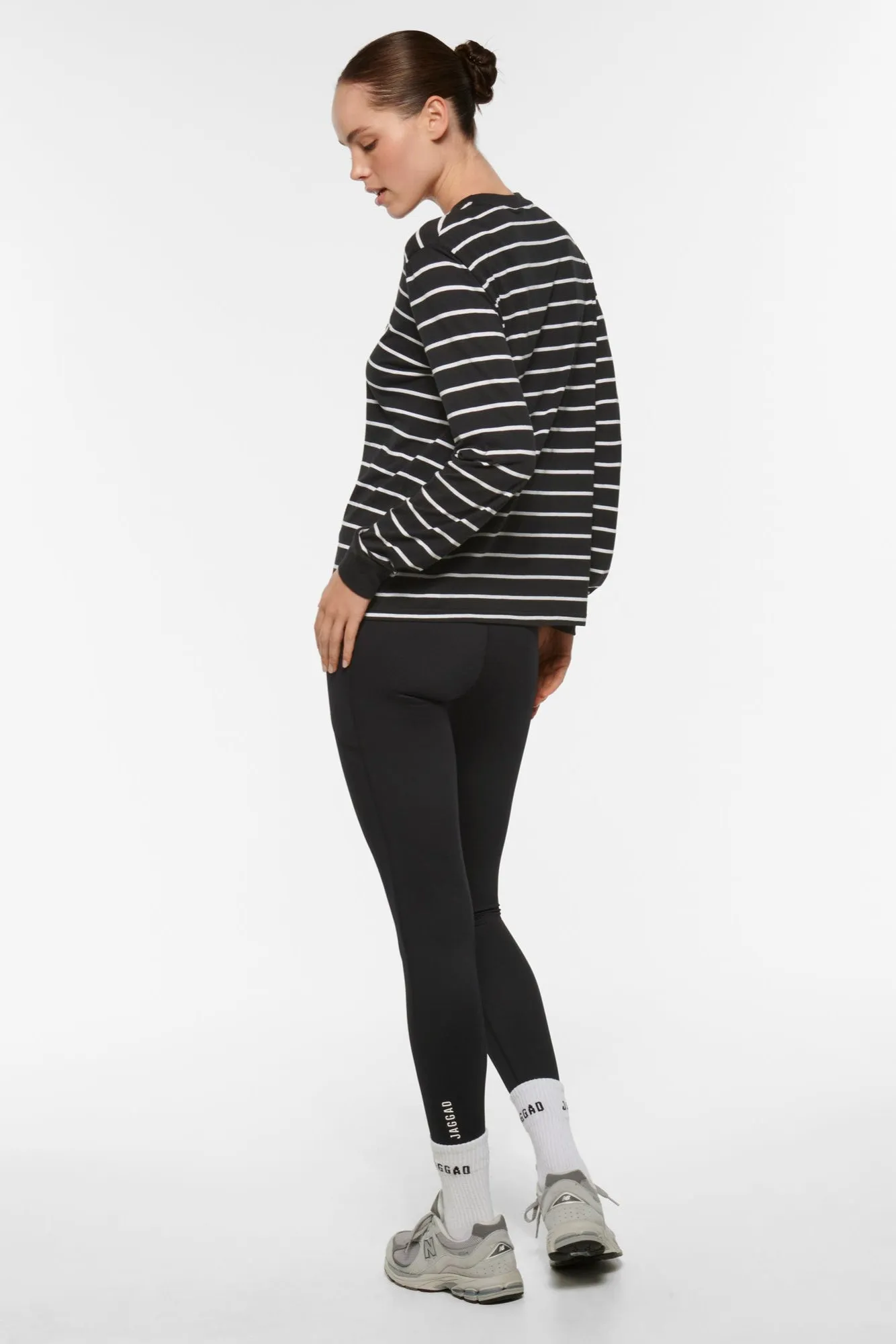 CLASSIC LONG SLEEVE TEE BLACK/WHITE