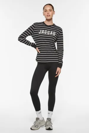 CLASSIC LONG SLEEVE TEE BLACK/WHITE