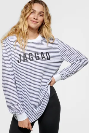 Classic Long Sleeve Tee Navy Stripe