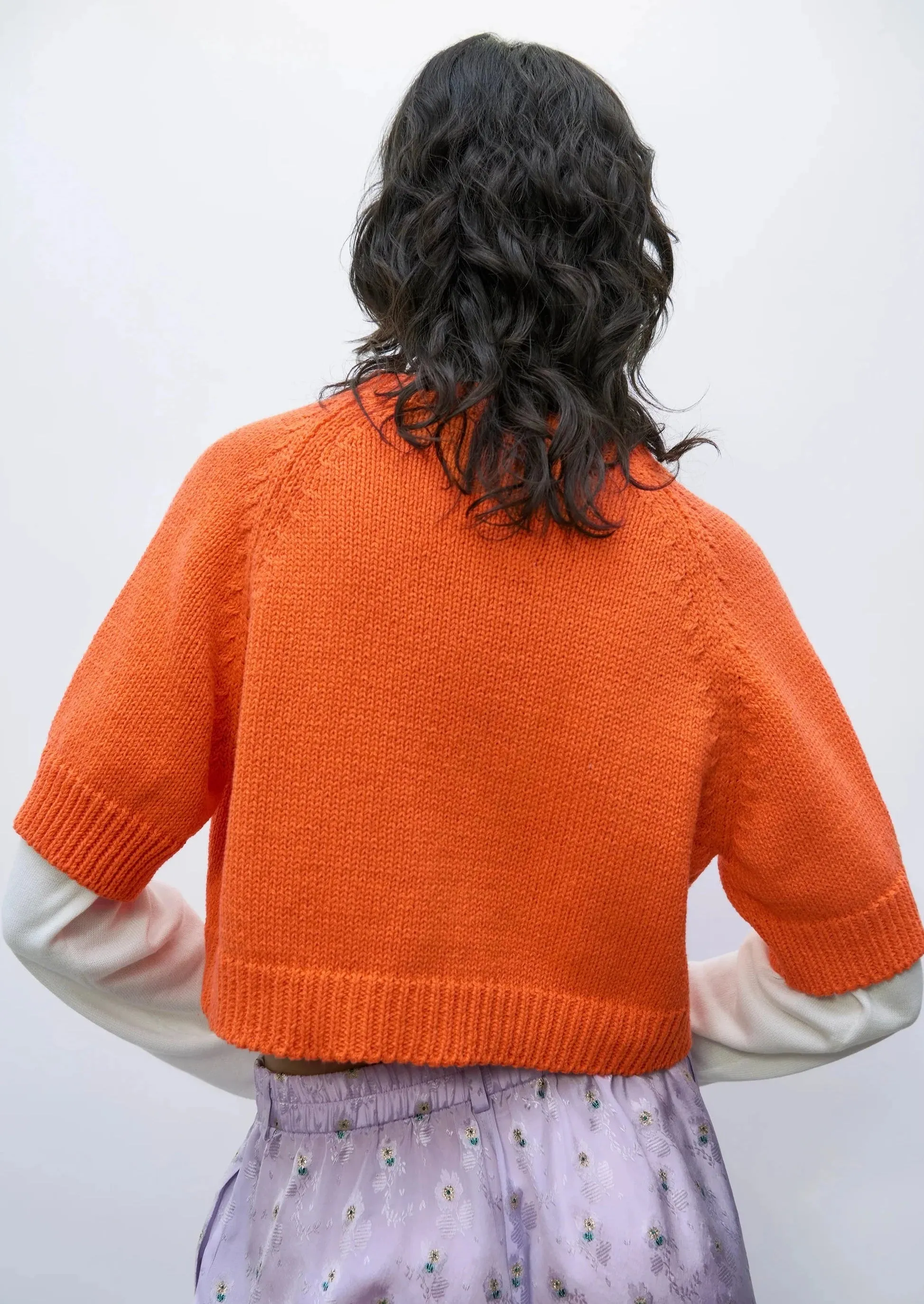 Cotton Buttoned Up Top, Mandarina