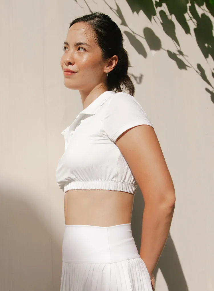 COURTSIDE CROP TEE