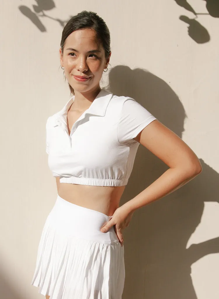 COURTSIDE CROP TEE