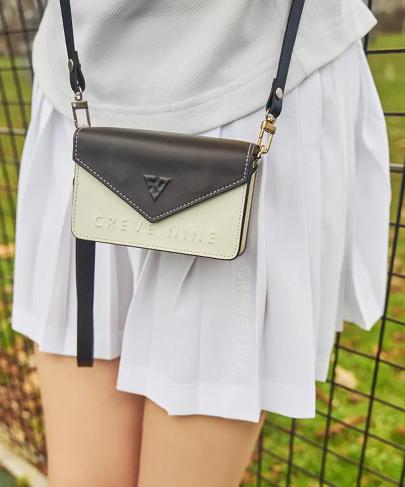 CREVE NINE: Color Combination Culottes Multi Skirt - White