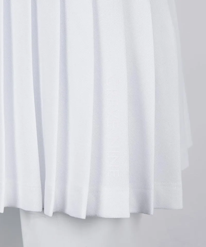 CREVE NINE: Color Combination Culottes Multi Skirt - White