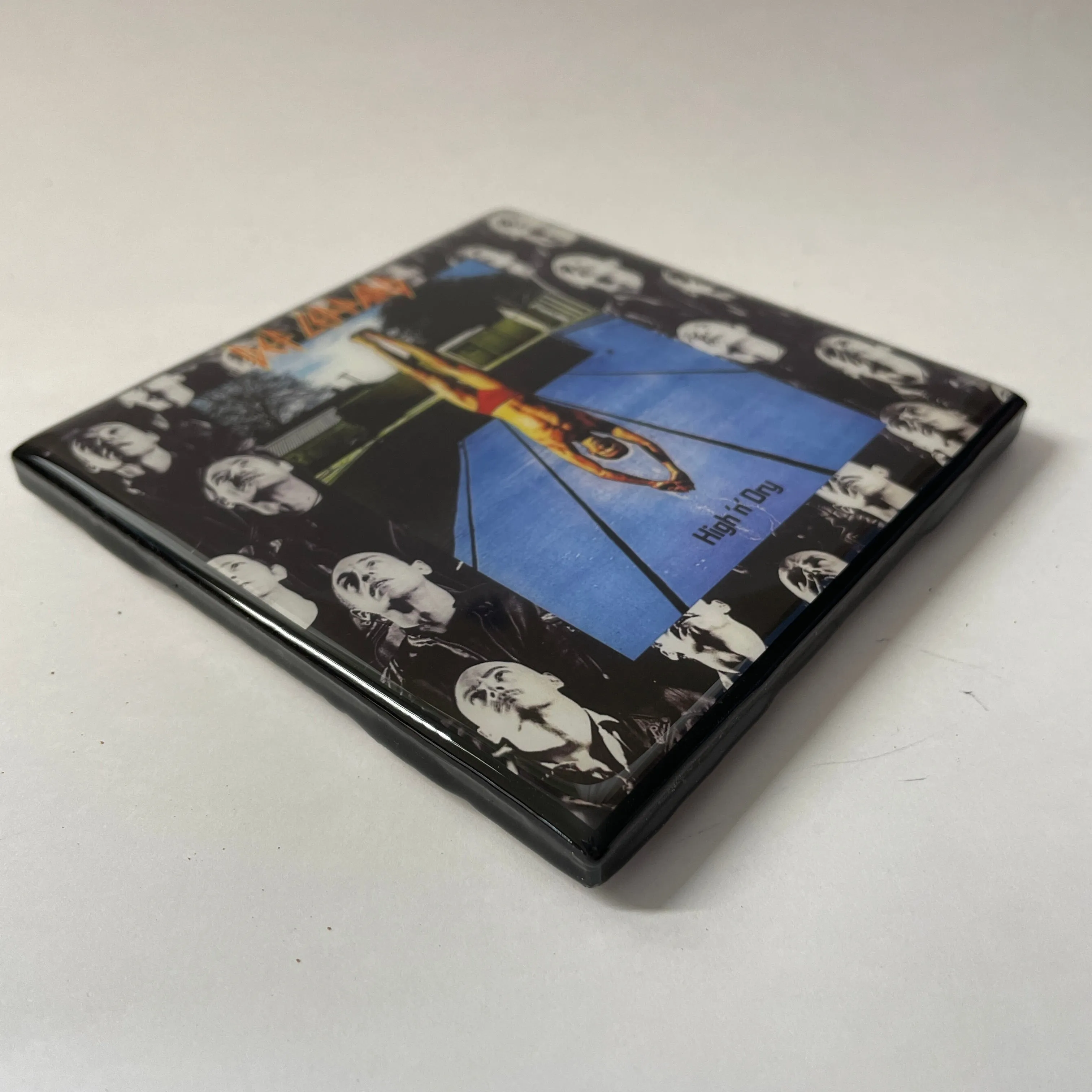 DEF LEPPARD High 'n' Dry Custom Ceramic Tile Coaster