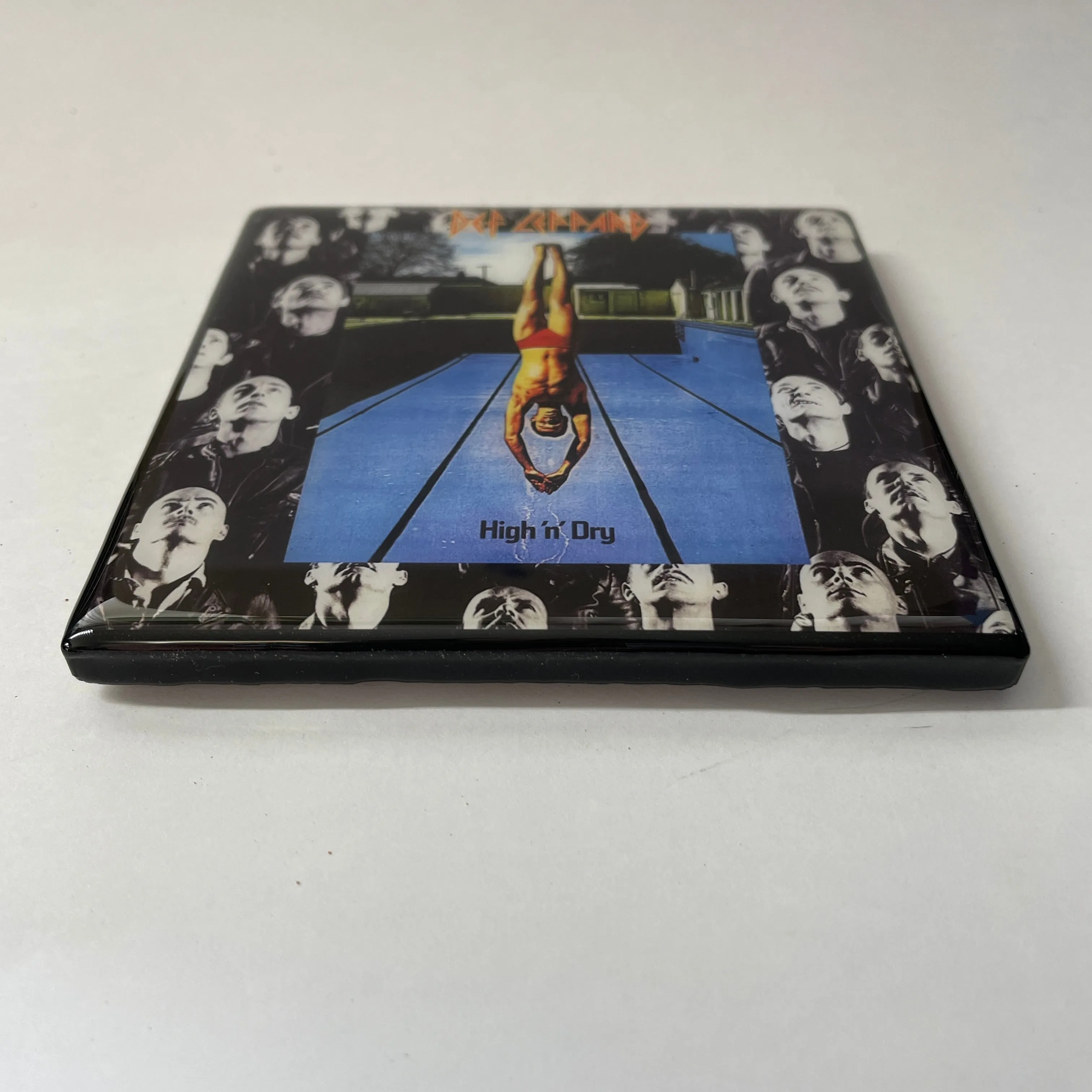 DEF LEPPARD High 'n' Dry Custom Ceramic Tile Coaster