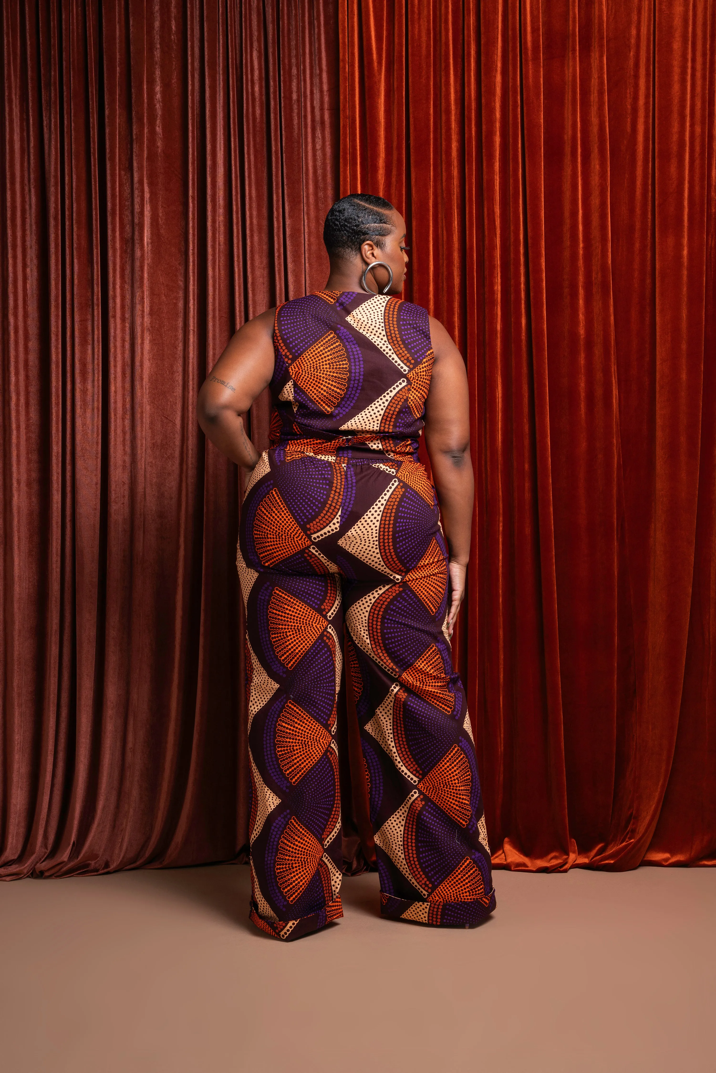 DORA African print WAISTCOAT