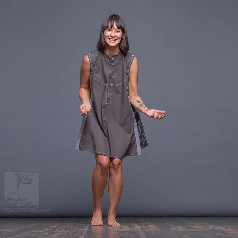 Dress "Cosmic Tetris" model "SG" Short Gray