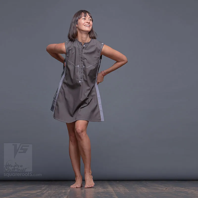 Dress "Cosmic Tetris" model "SG" Short Gray