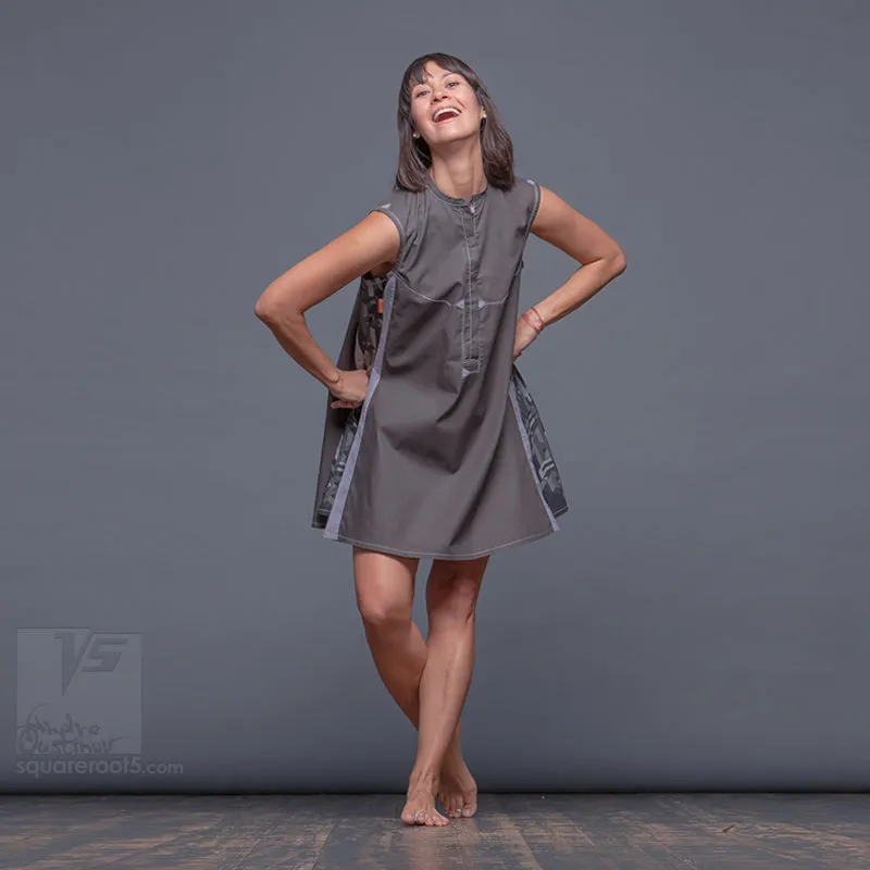 Dress "Cosmic Tetris" model "SG" Short Gray