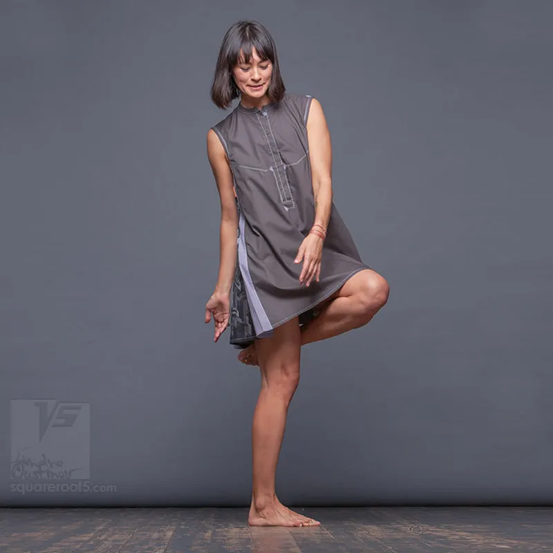 Dress "Cosmic Tetris" model "SG" Short Gray
