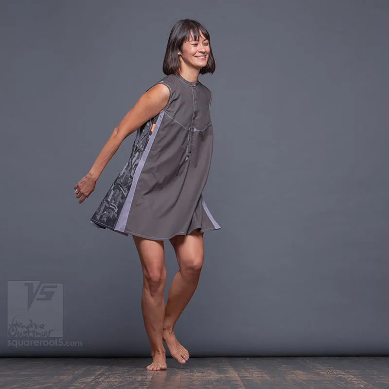 Dress "Cosmic Tetris" model "SG" Short Gray