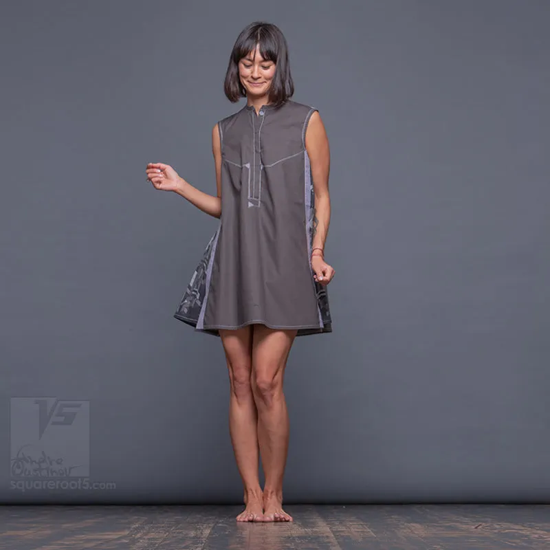 Dress "Cosmic Tetris" model "SG" Short Gray
