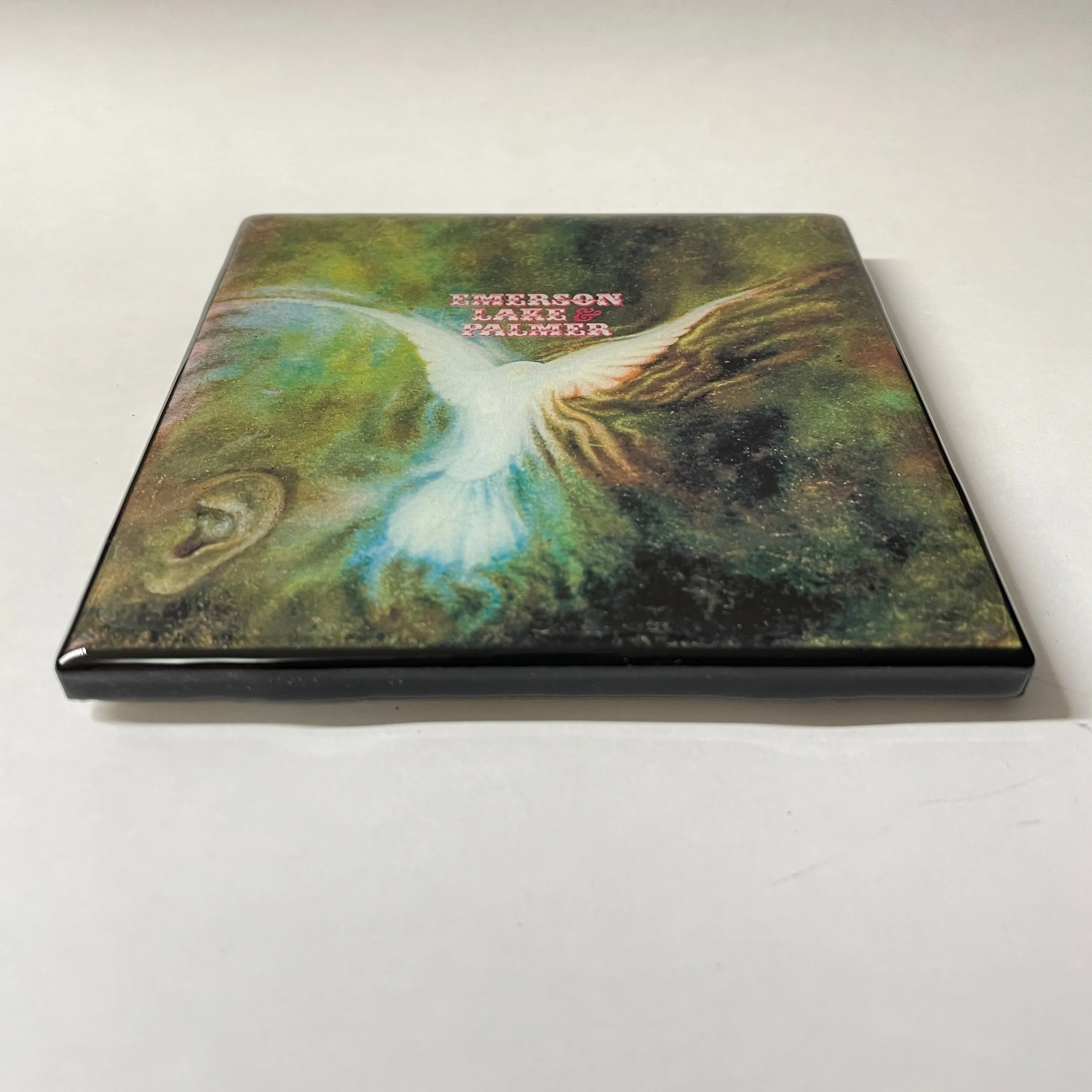 EMERSON LAKE & PALMER Custom Ceramic Tile Coaster