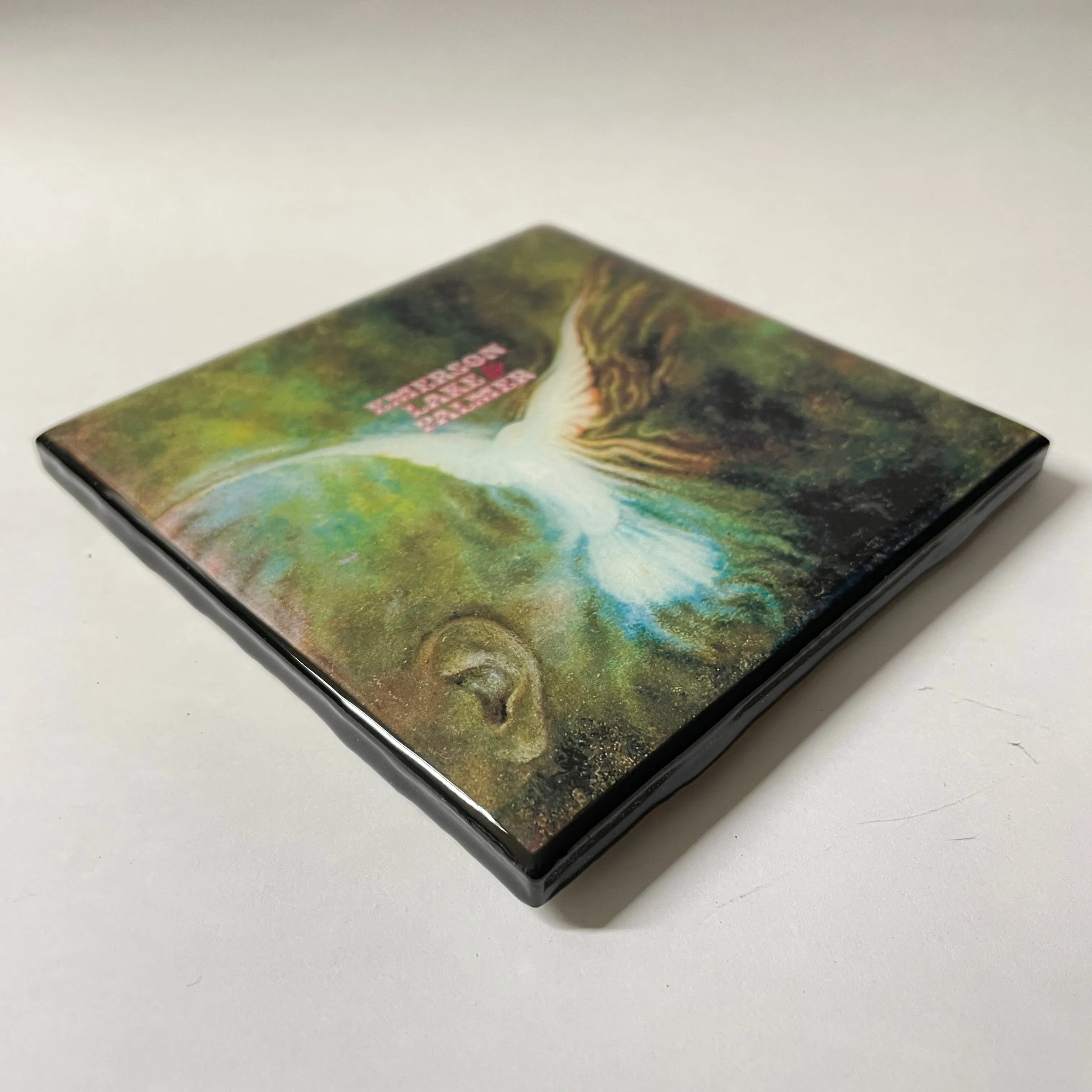 EMERSON LAKE & PALMER Custom Ceramic Tile Coaster