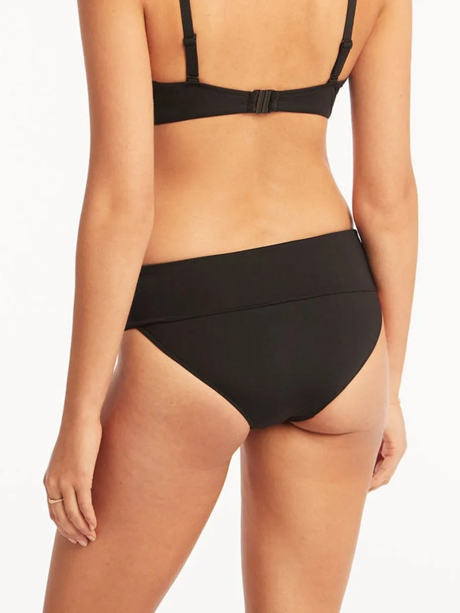 Essentials Roll Band Bottom In Black