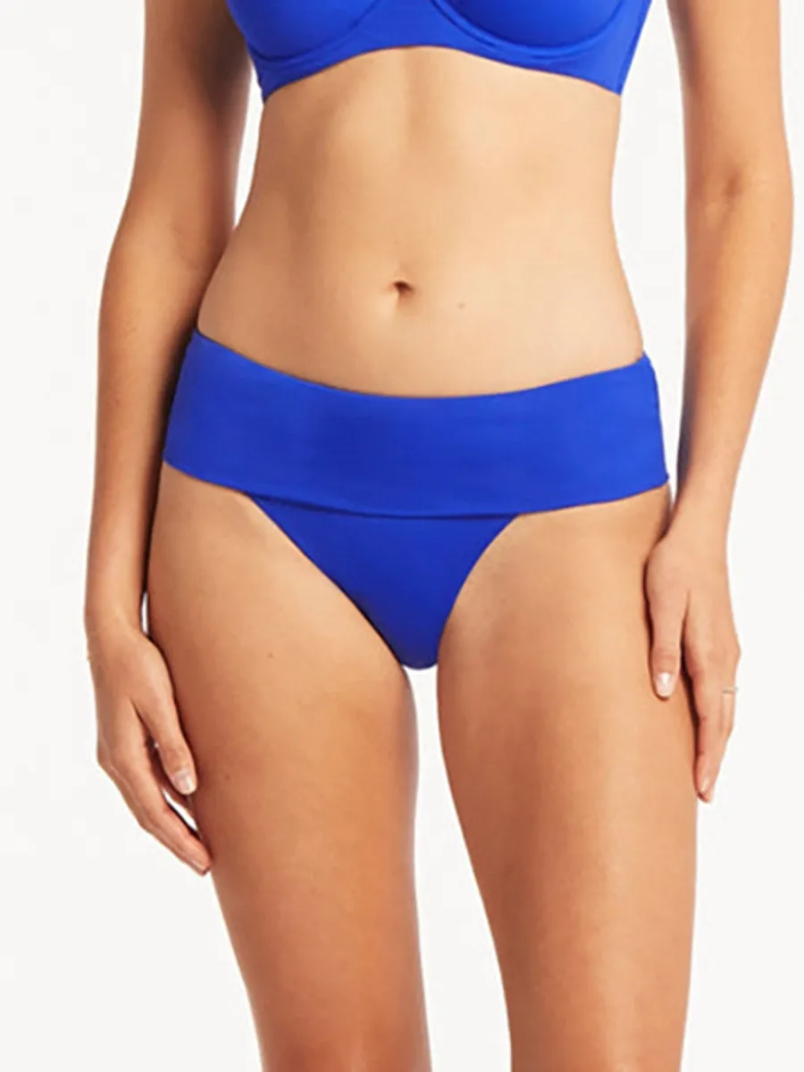 Essentials Roll Band Bottom in Cobalt