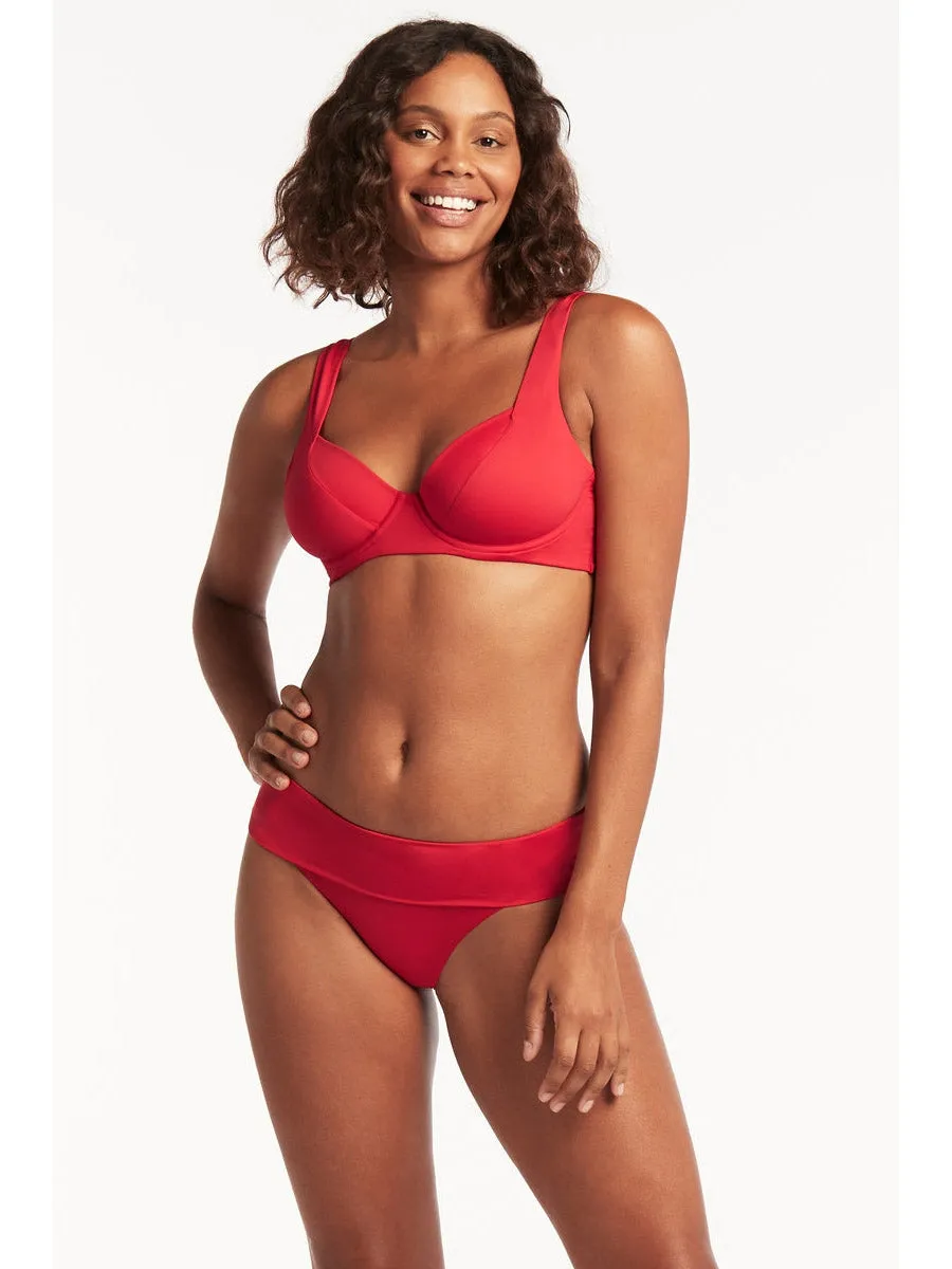 Essentials Roll Band Bottom In Red