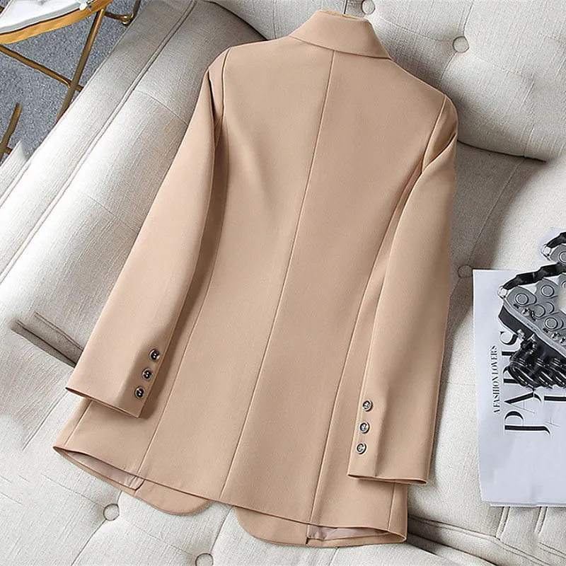 Fashion Korean Long Sleeve Blazers Woman Jacket