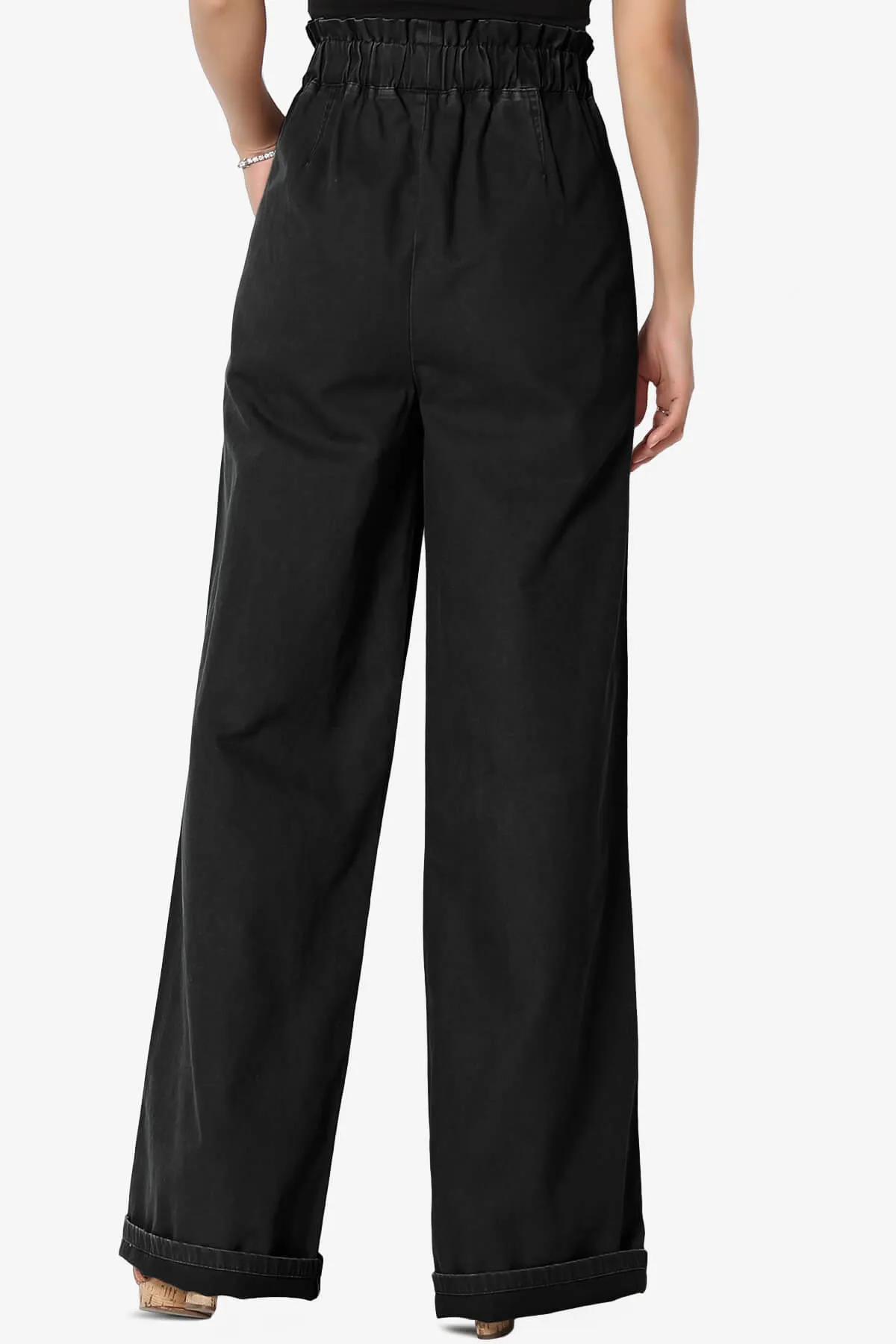 Fateful Twill High Waist Wide Leg Pants