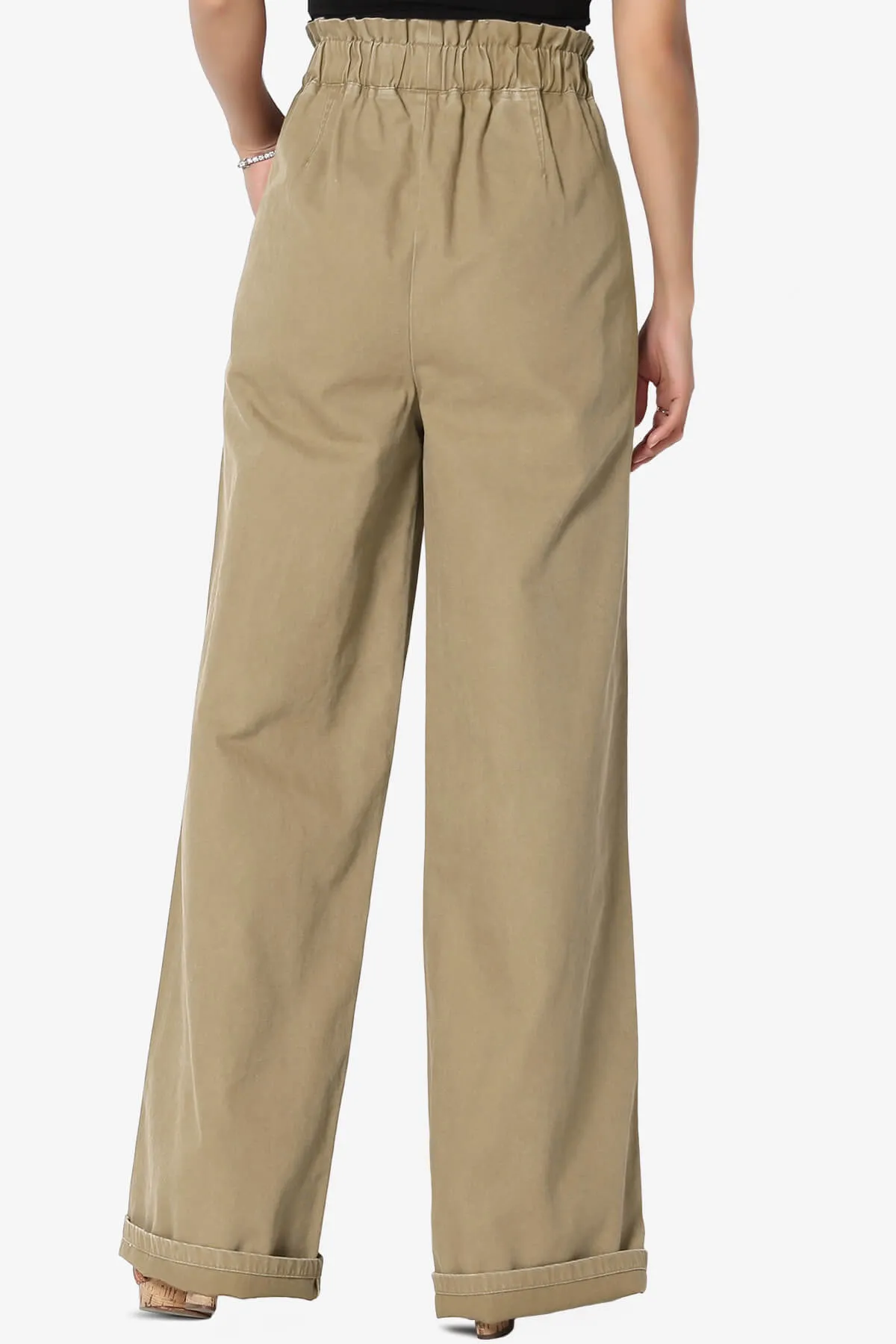 Fateful Twill High Waist Wide Leg Pants