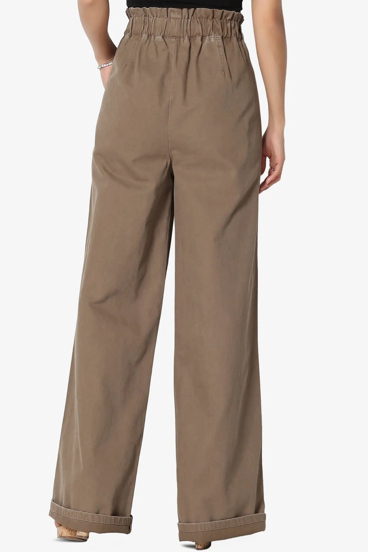 Fateful Twill High Waist Wide Leg Pants