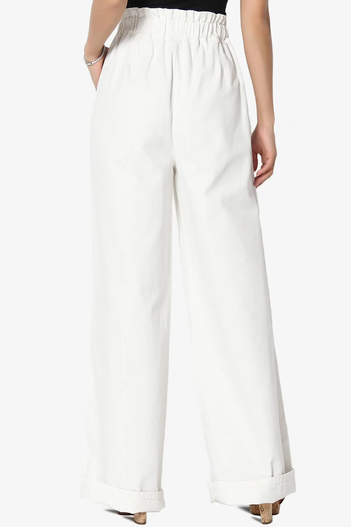 Fateful Twill High Waist Wide Leg Pants