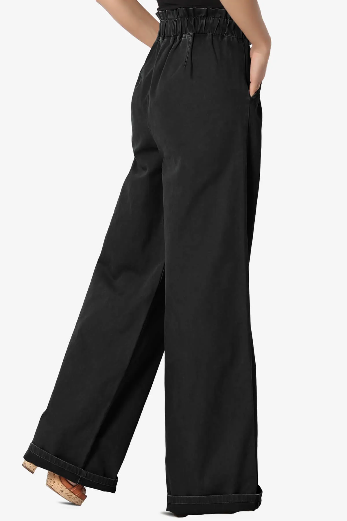Fateful Twill High Waist Wide Leg Pants