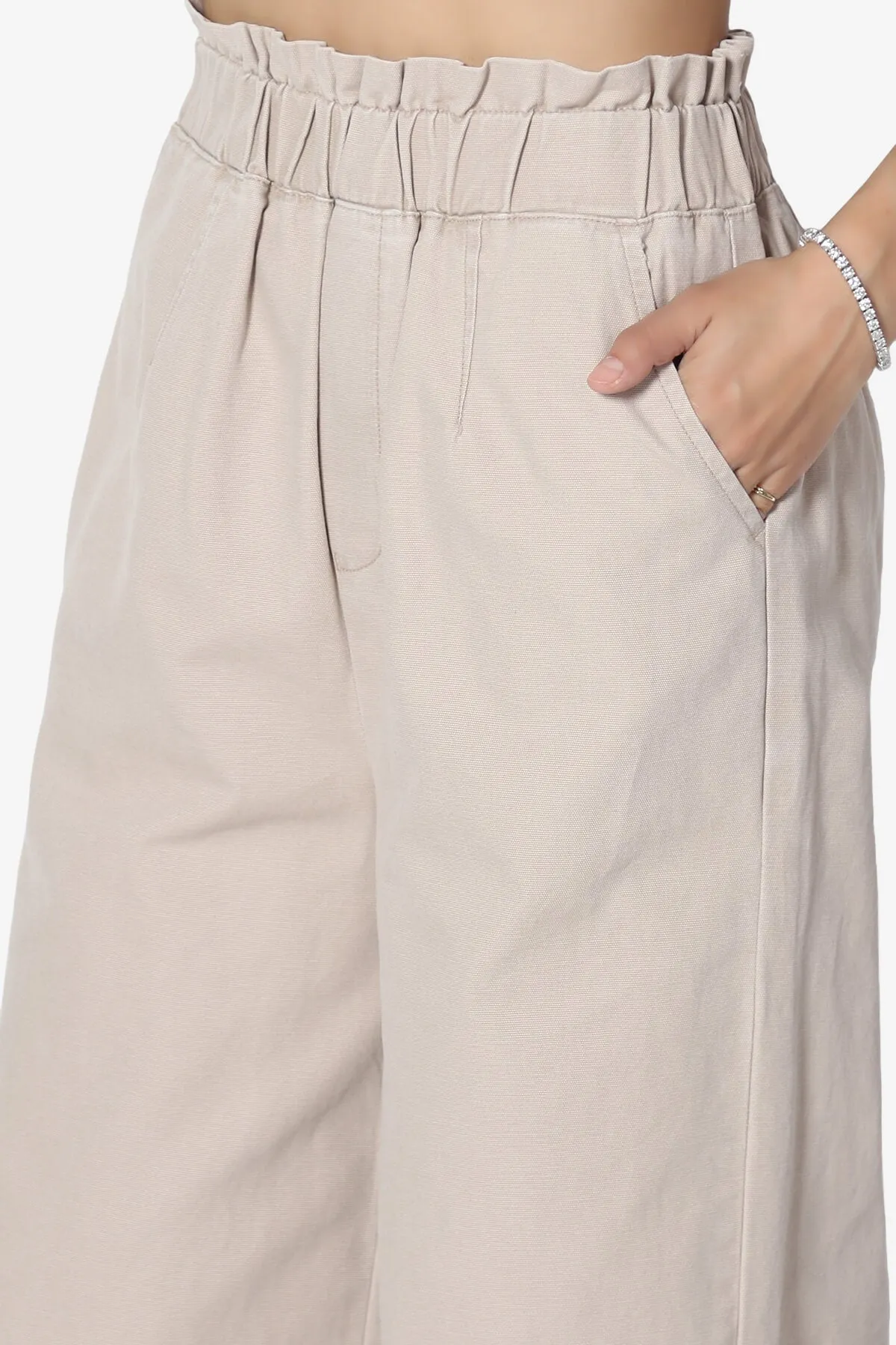 Fateful Twill High Waist Wide Leg Pants