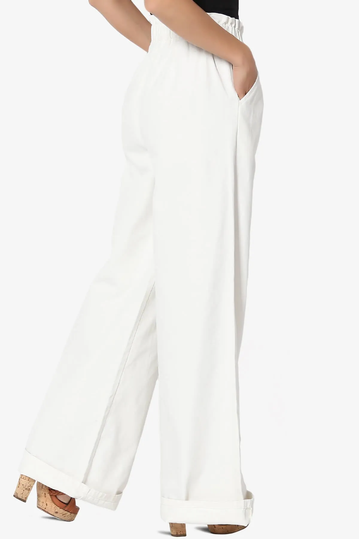 Fateful Twill High Waist Wide Leg Pants