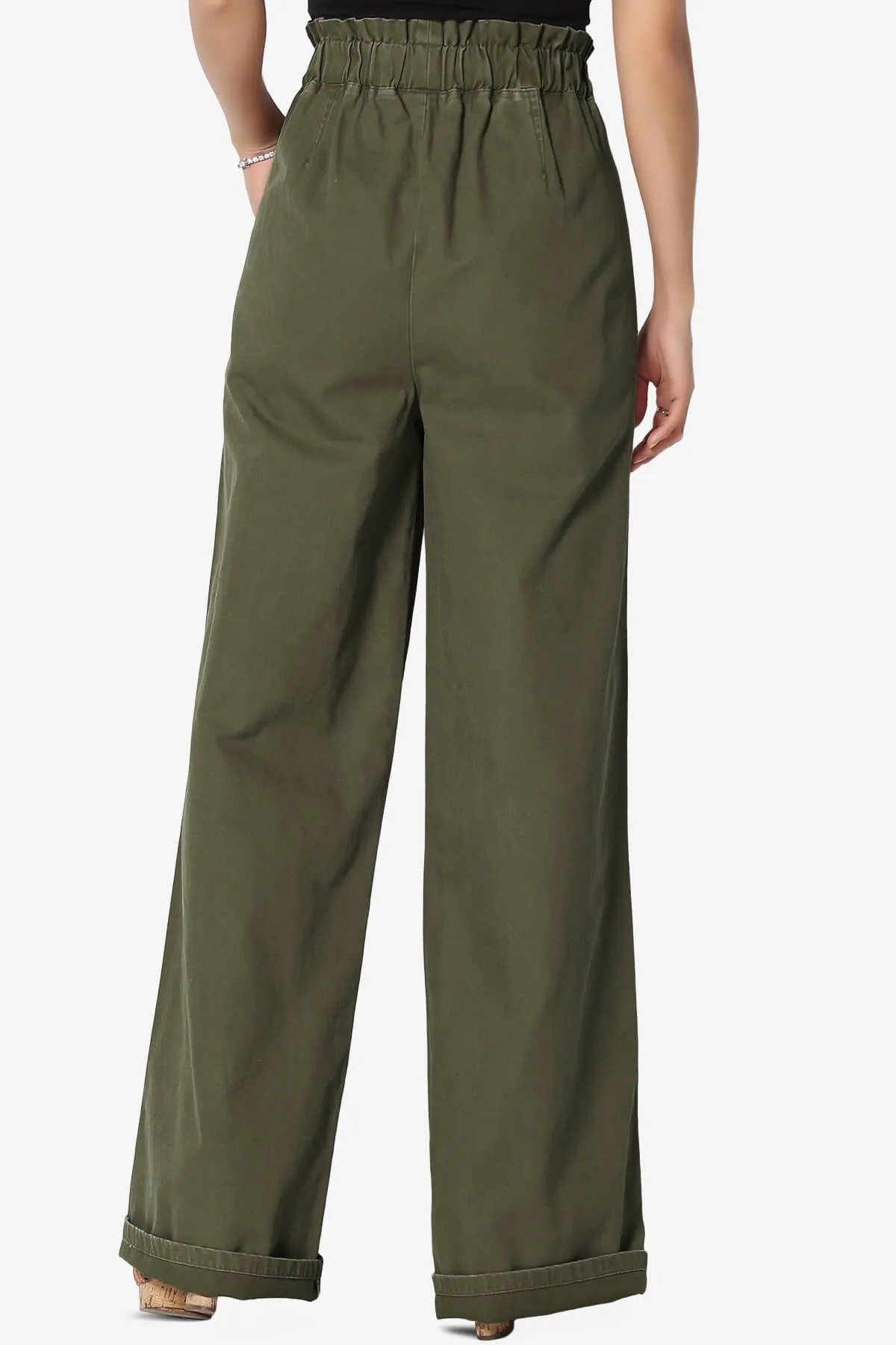 Fateful Twill High Waist Wide Leg Pants