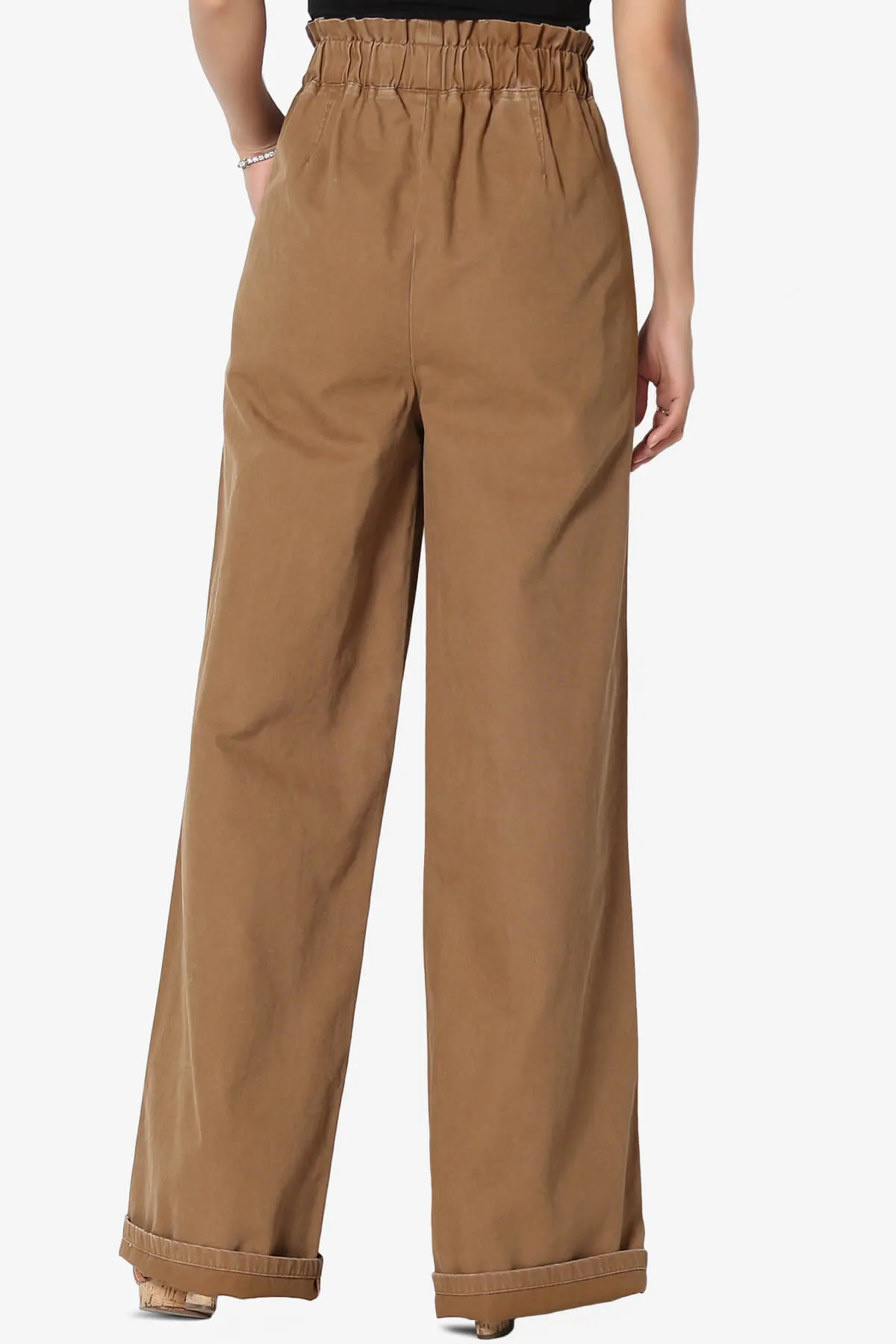 Fateful Twill High Waist Wide Leg Pants