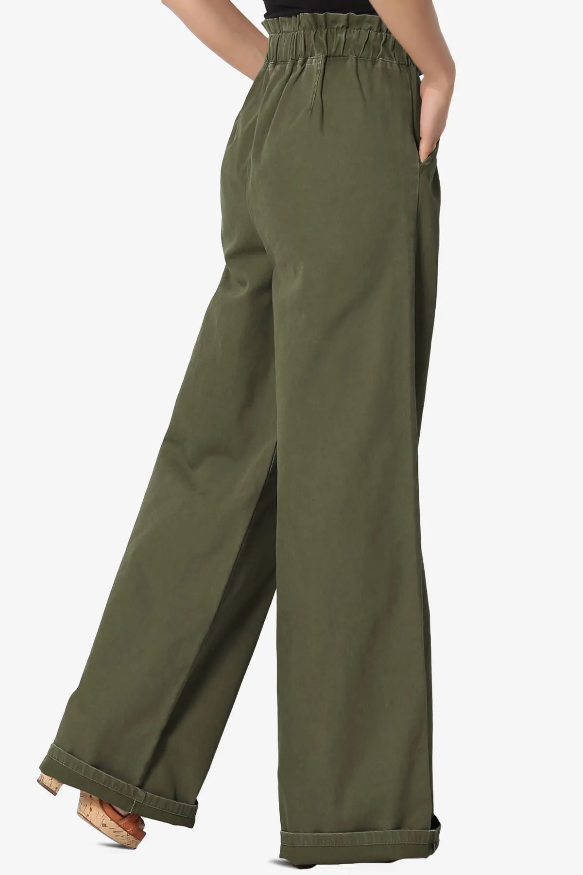 Fateful Twill High Waist Wide Leg Pants