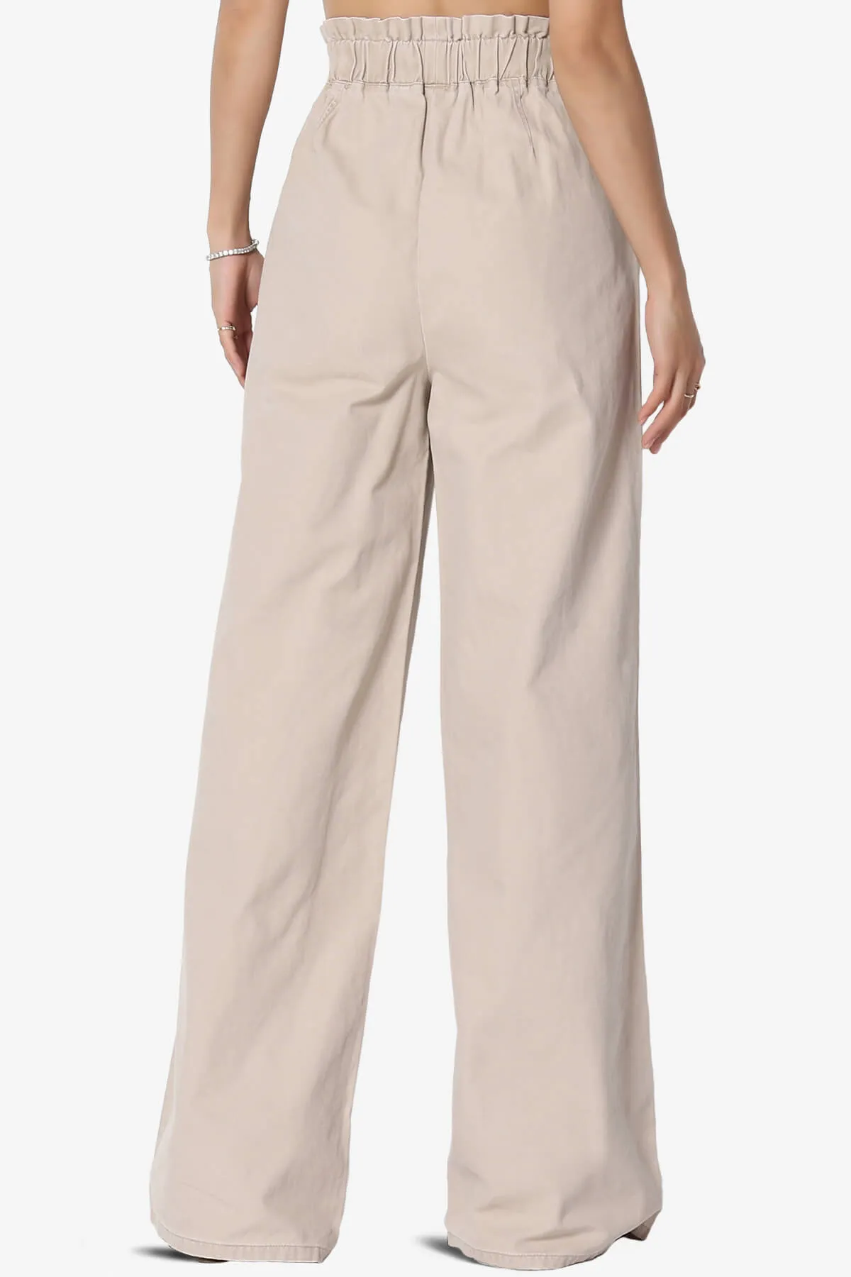 Fateful Twill High Waist Wide Leg Pants