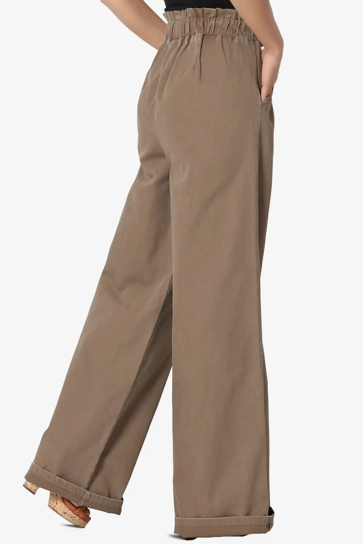 Fateful Twill High Waist Wide Leg Pants