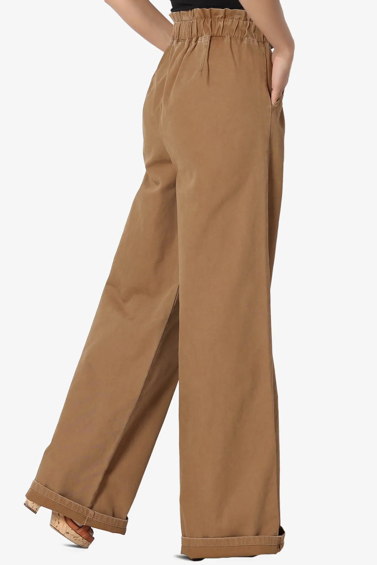Fateful Twill High Waist Wide Leg Pants