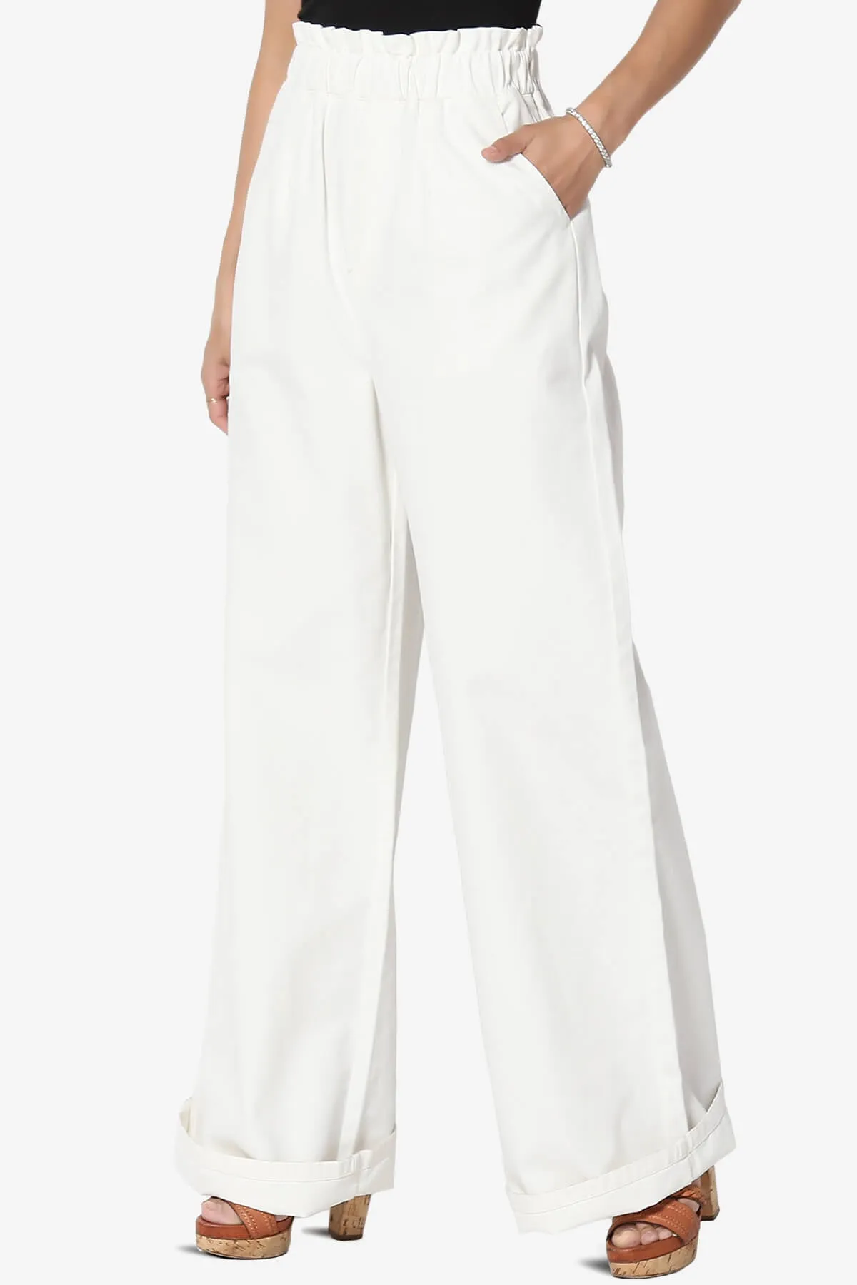 Fateful Twill High Waist Wide Leg Pants