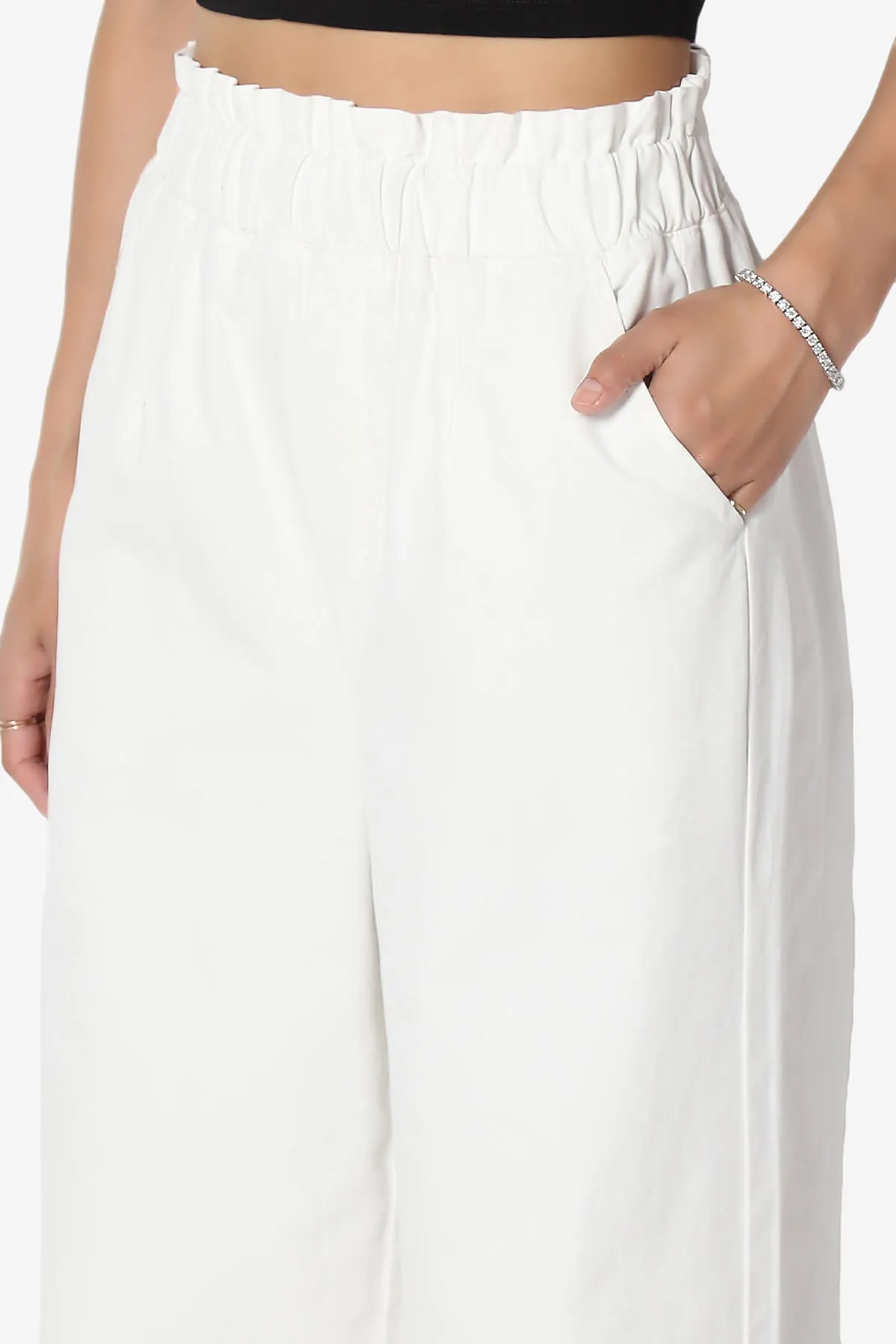 Fateful Twill High Waist Wide Leg Pants