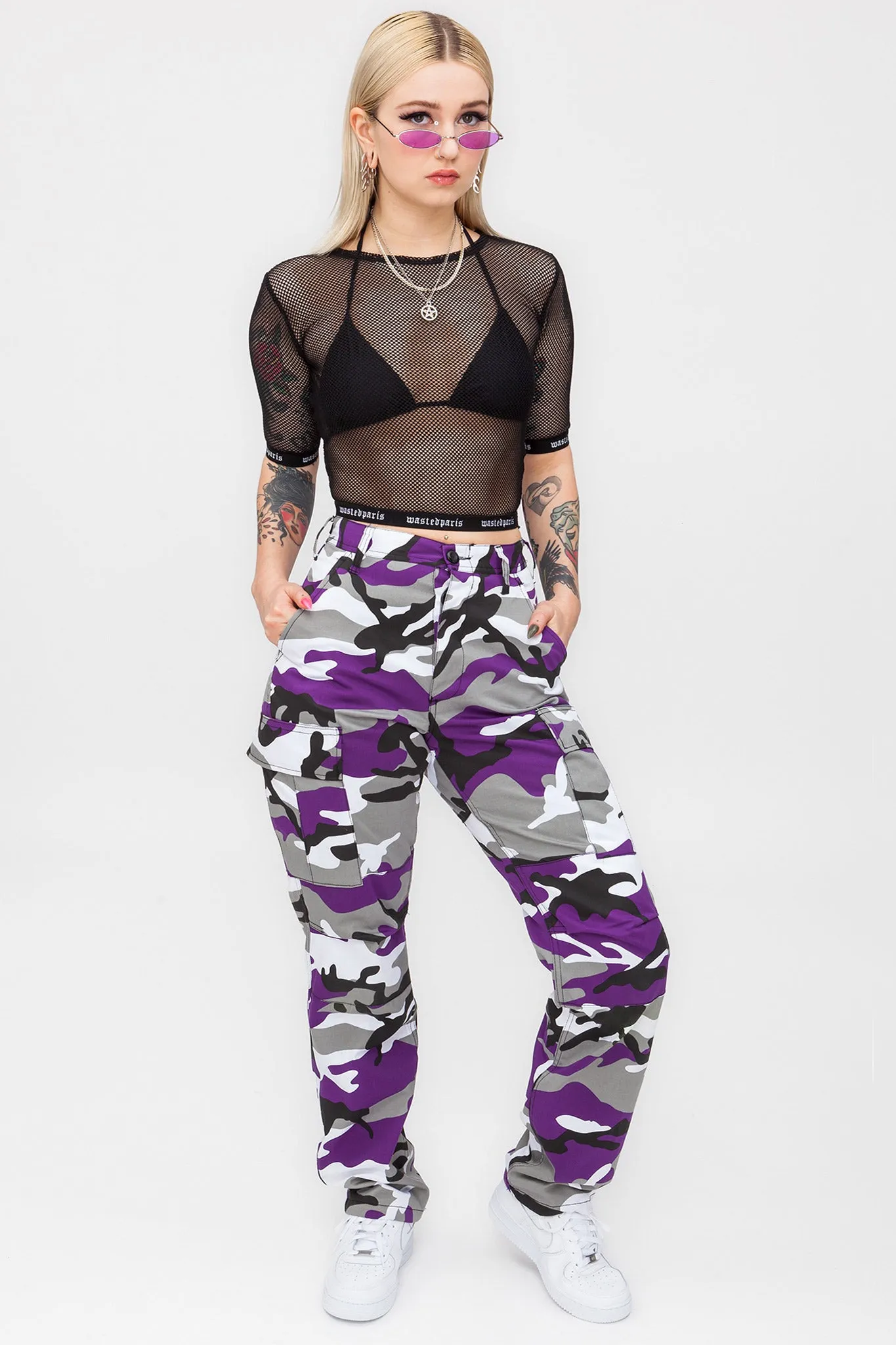 Fishnet Crop Top