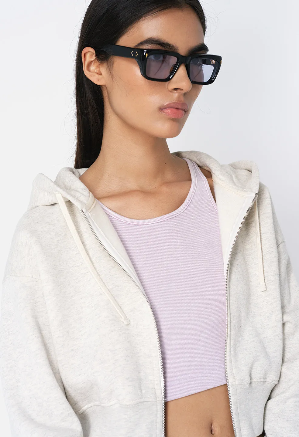 Fleeced Boca Zip Hoodie / Oat