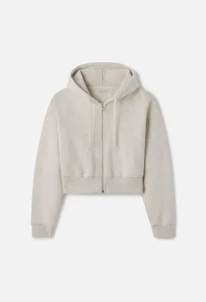 Fleeced Boca Zip Hoodie / Oat