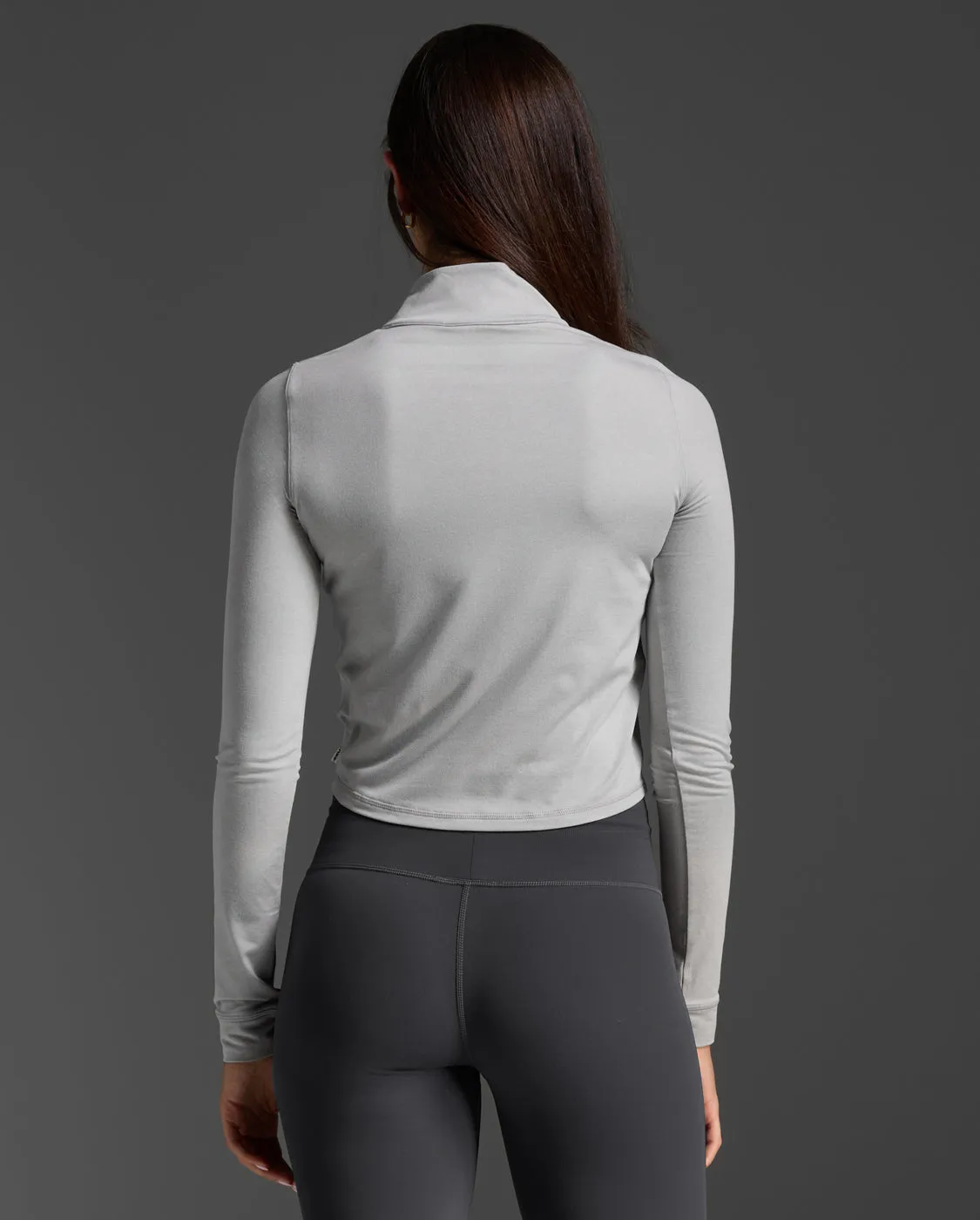 Flex Crop 1/2 Zip Long Sleeve