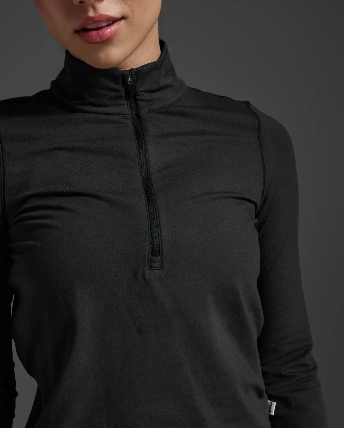 Flex Crop 1/2 Zip Long Sleeve