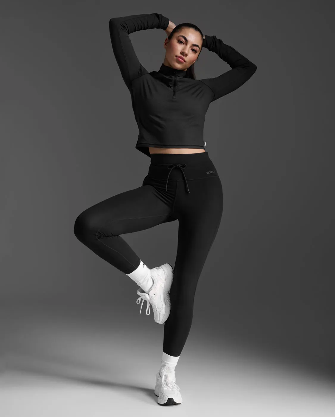 Flex Crop 1/2 Zip Long Sleeve