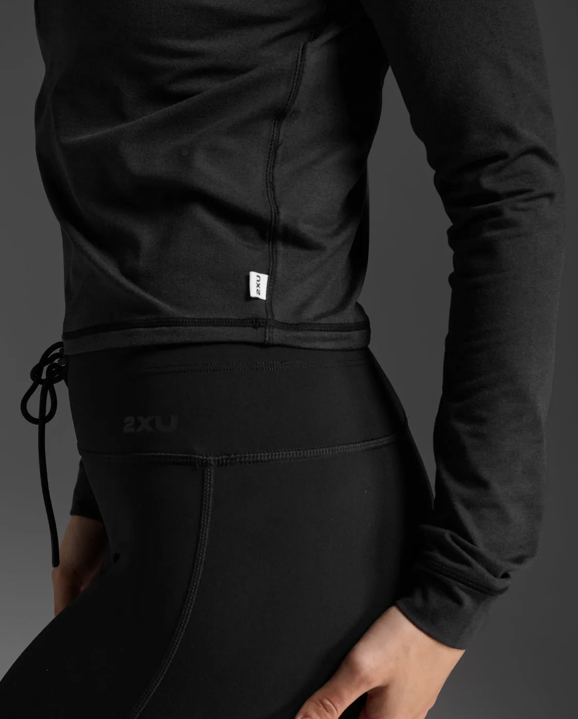 Flex Crop 1/2 Zip Long Sleeve