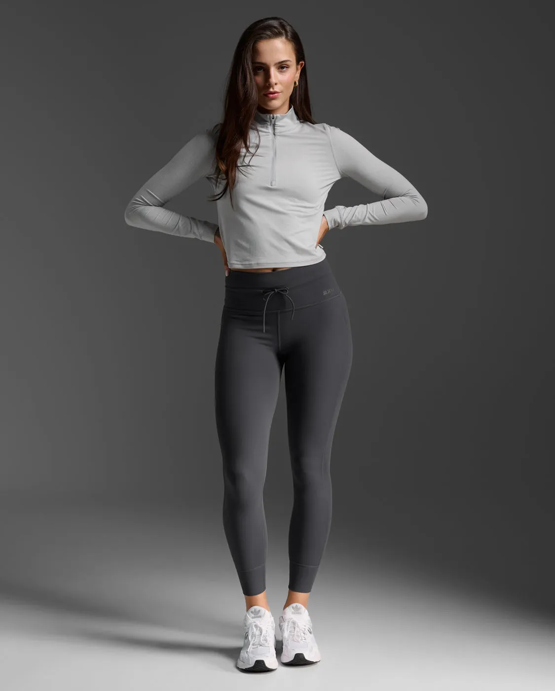 Flex Crop 1/2 Zip Long Sleeve