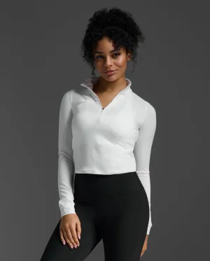 Flex Crop 1/2 Zip Long Sleeve