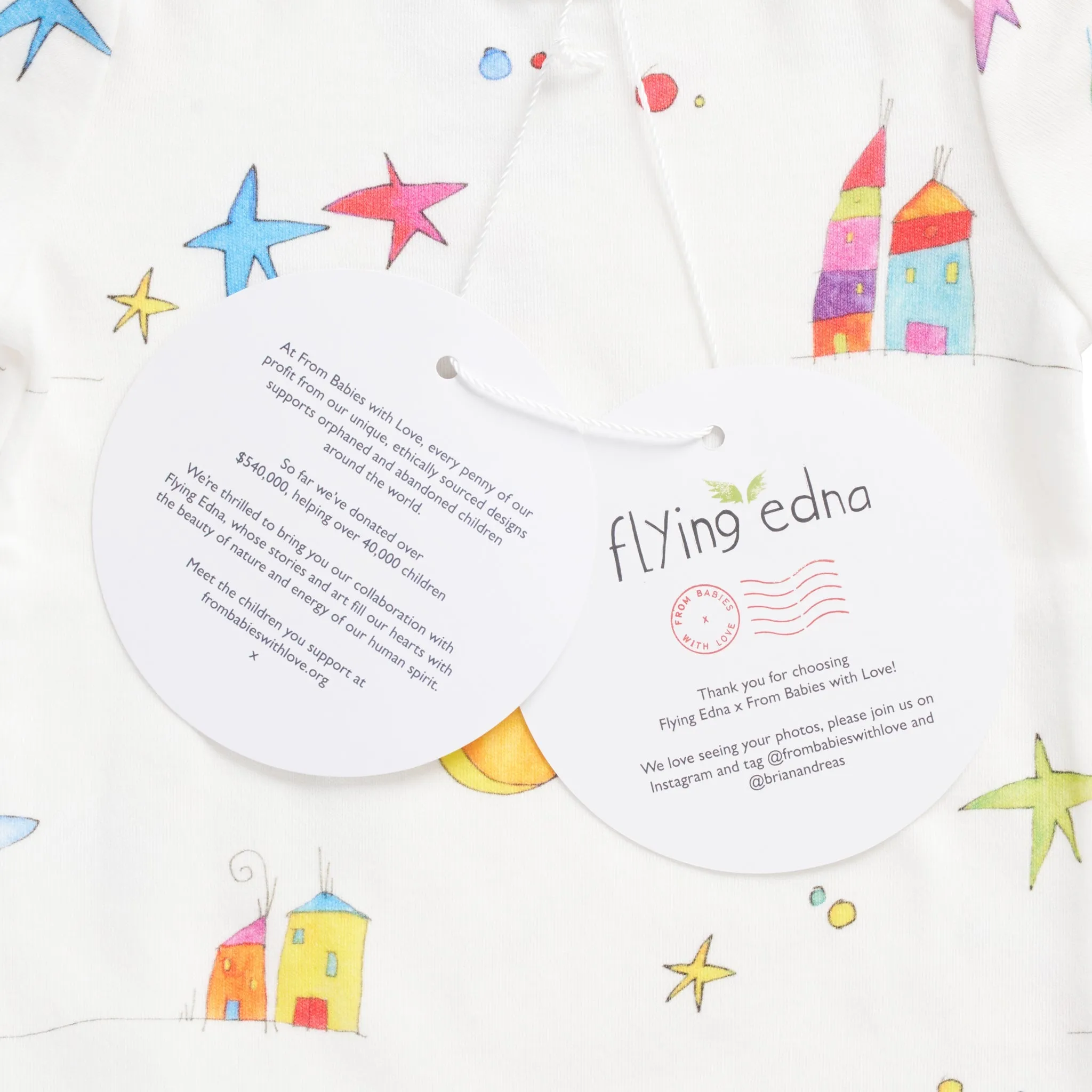 Flying Edna x From Babies with Love - Galaxy organic baby gift set